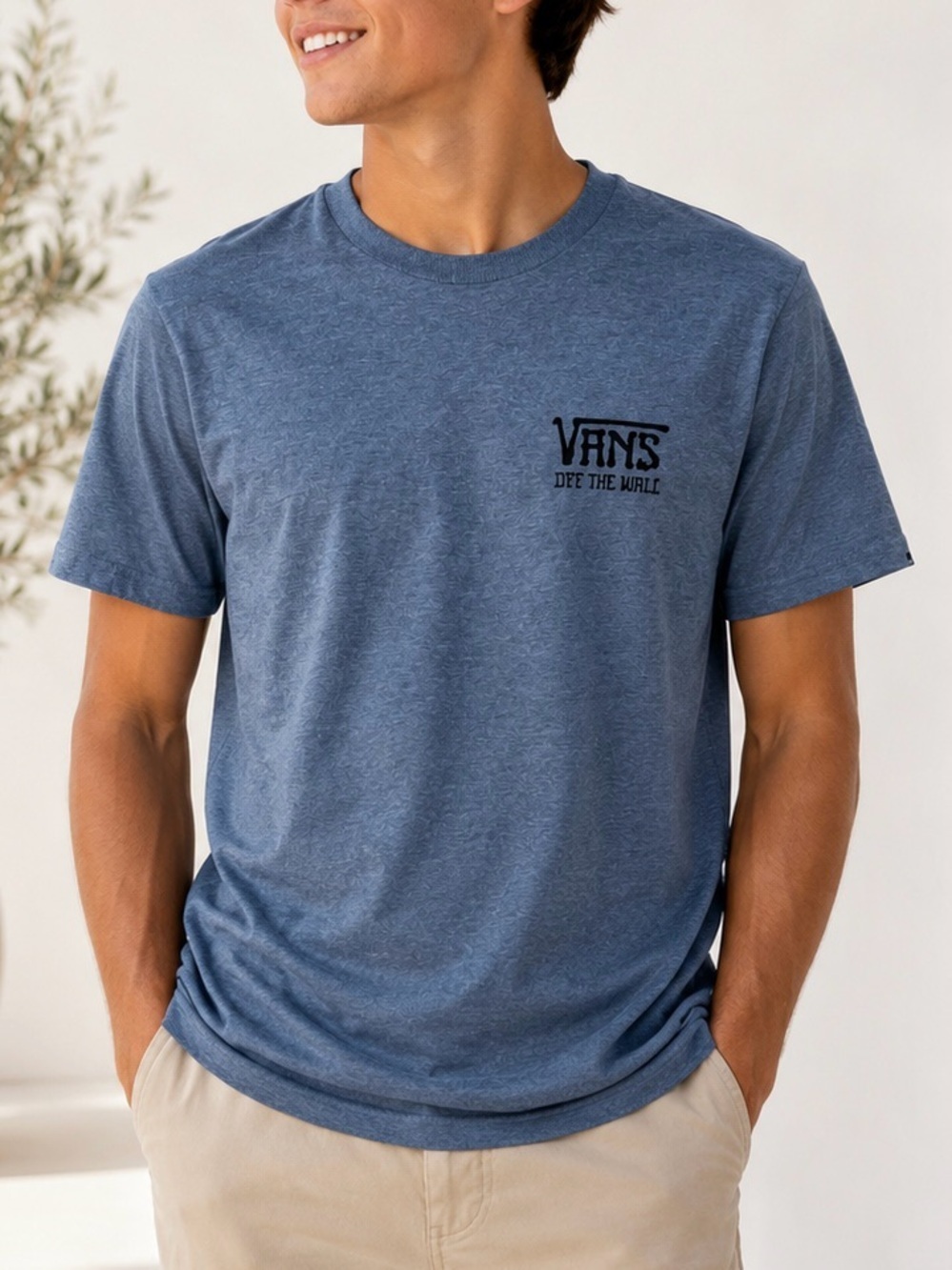 Vans Tiger Graphic “Off The Wall” Heather Gray Short Sleeve T-Shirt Men’s Small